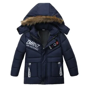 

Children's Clothing 2019 Spring Winter Children's Coat Fashion Warm Jacket Boys Cotton Hooded Jacket 1 2 3 4 Years