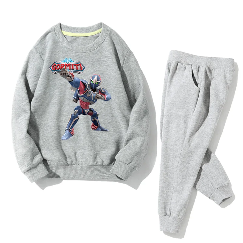 

Toddler Boys 2pcs Gormiti Clothes Sets Suits Girls Kids Spring Autumn Long Sleeve Casual Hoodies+Pant Costume Clothing Set JZ029