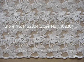 

Fashion African Swiss Voile Lace for Lady Dress, Embroidered Lace Trim Fabrics