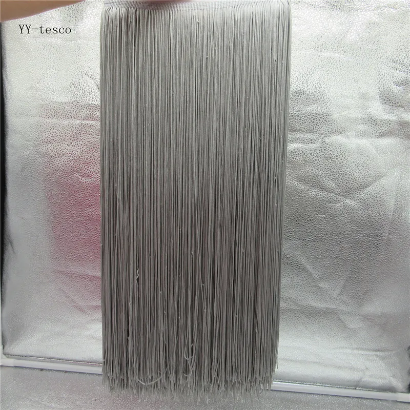 YY-tesco 2 ярда 100 см длинные кружева бахрома отделка кисточкой бахрома отделка для Diy латинское платье сценическая одежда аксессуары кружевная лента - Цвет: gray