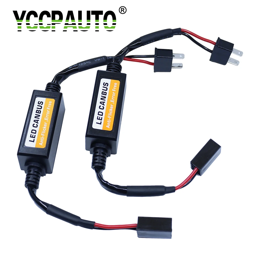 YCCPAUTO H7 H4 H8 H1 9006 9005 H3 Canbus кабель резистор H11 HB3 HB4 светодиодный подавитель нагрузки