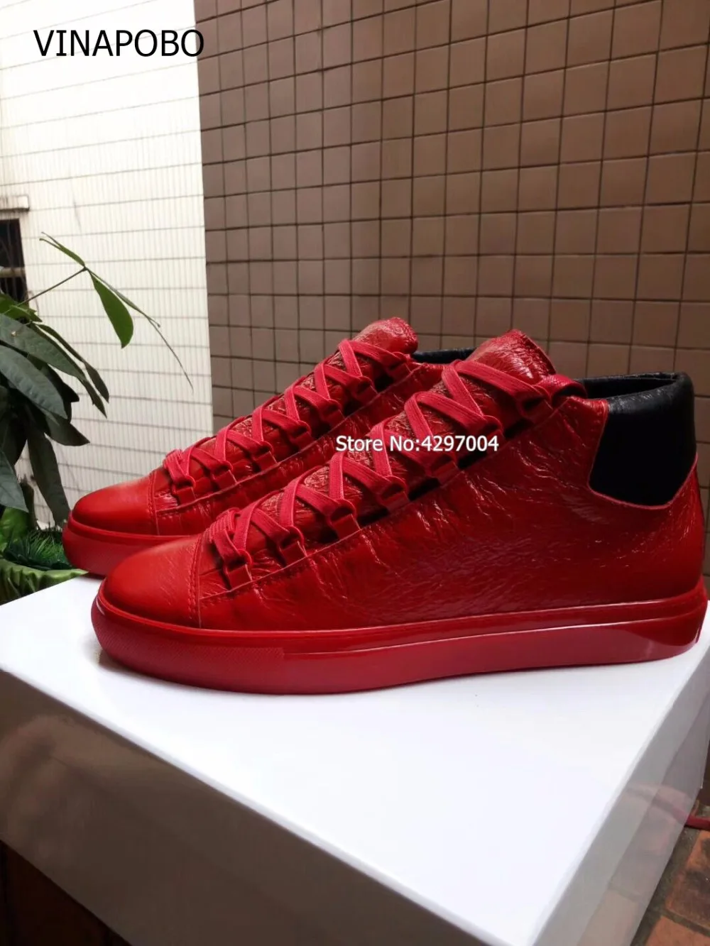 Taille Occasionnels Bottes Grande Hop High 38 The Hommes Superstar Chaussures Rouge Vinapobo En Top 46 Hip Cuir Picture Sneakers As v5adqcw