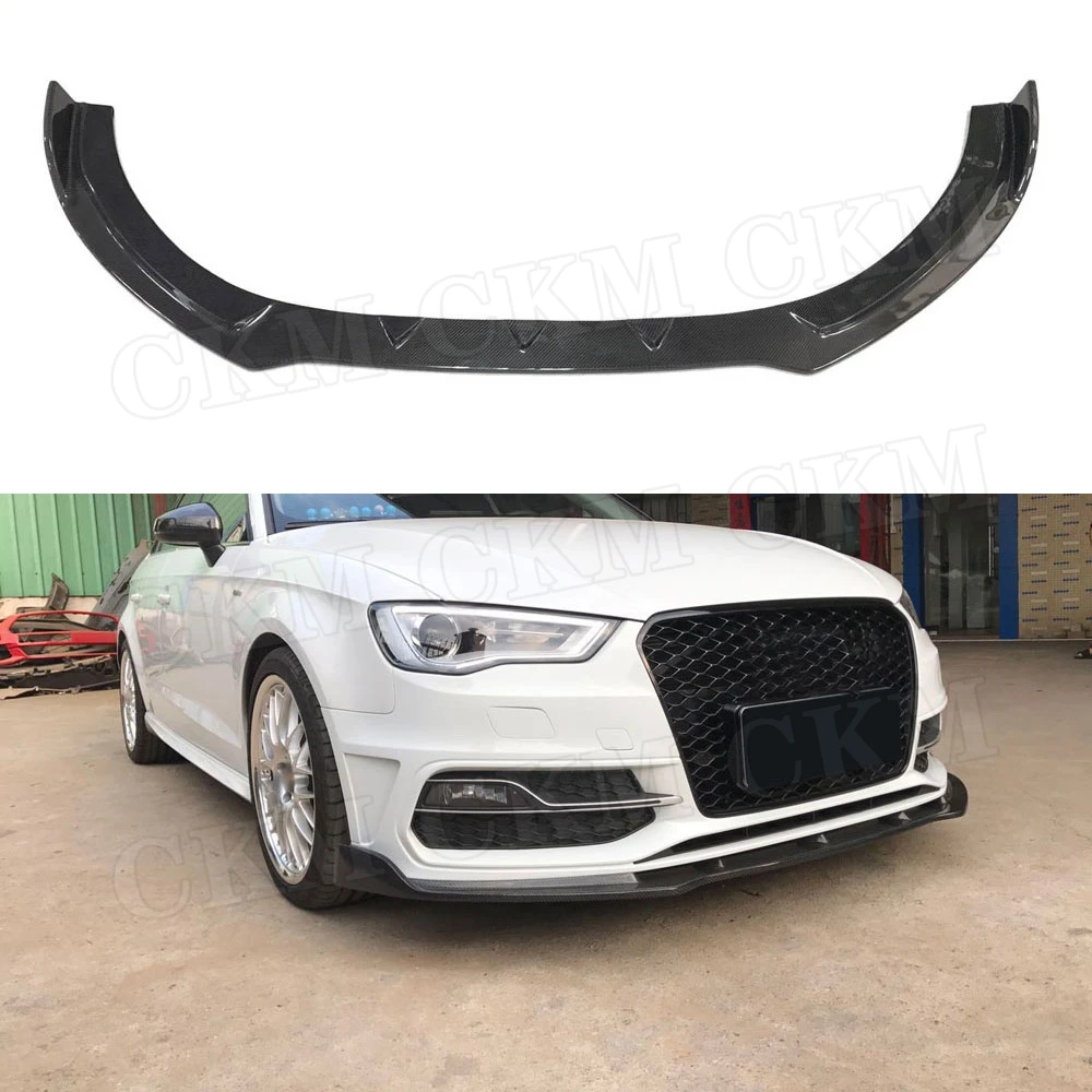 Передний бампер из углеродного волокна для Audi A3 S3 Hatchback 2014 2016 Non Standard Sedan