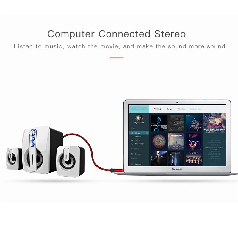 Robotsky Jack 3.5mm Audio Cable Nylon Braid 3.5mm Car AUX Cable 1.5M Headphone Extension Code for Phone MP3 Car Headset Speaker Robotsky Jack 3.5mm Audio Cable Nylon Braid 3.5mm Car AUX Cable 1.5M Headphone Extension Code for Phone MP3 Car Headset Speaker