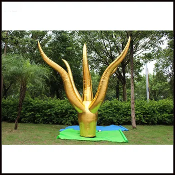 

Free shipment color changing LED inflatable pillar/horn/cone/ball