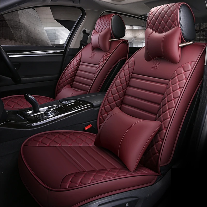 DINGDIAN Front+rear Car Seat Cover full set for NISSAN Juke/Pulsar/Leaf