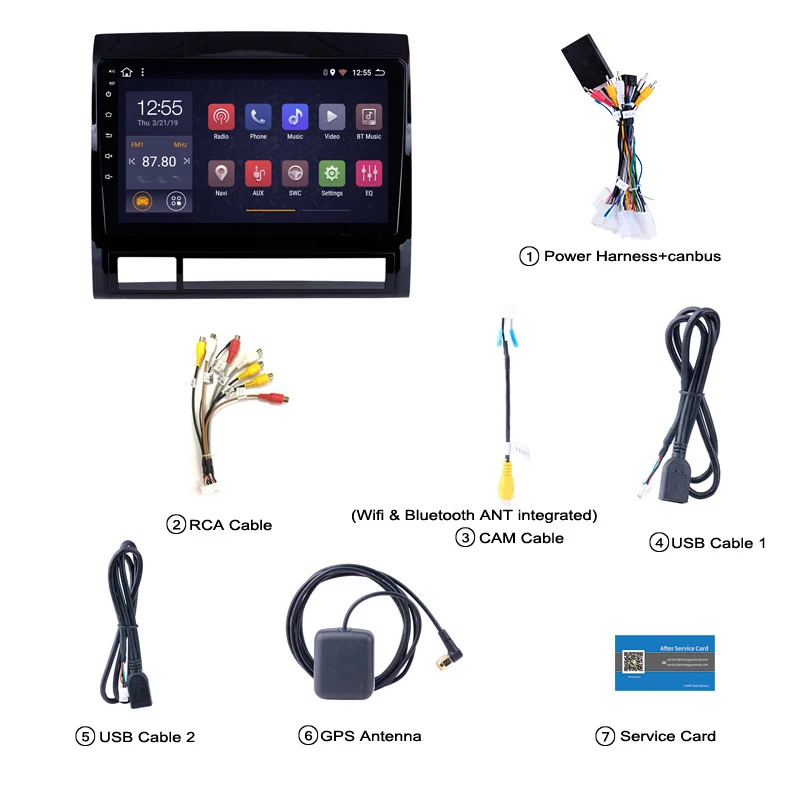 Perfect 2G RAM 32G ROM Android 8.1 GPS Navigation 9 inch Car Stereo for 2005-2013 TOYOTA TACOMA / HILUX America Version 3