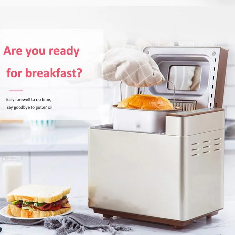 Home DIY bread machine DL-TM018 automatic dough kneading Multi-function intelligent roaster 25 menu/13h timing 1PC | Бытовая техника