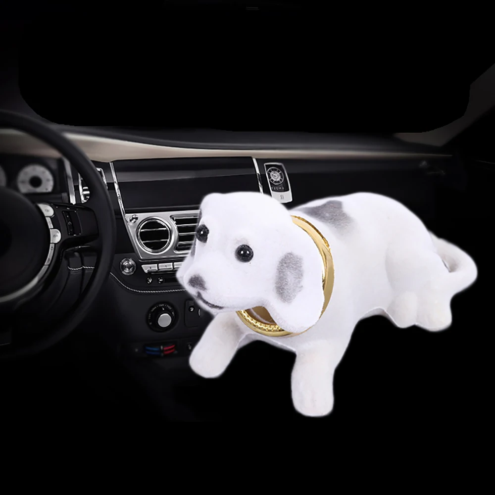 Car Ornaments Automobiles Dashboard Toys Shaking Head Dog Doll Cute Decoration Nodding Puppy Figures Auto Accessories Kids