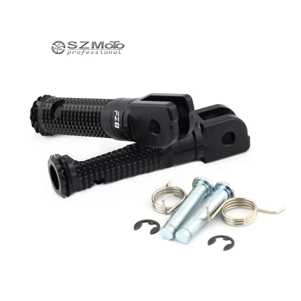 

Motorcycle Rider Front Foot Pegs Footrest Adapter For YAMAHA FZ-8 FZ8 FZ 8 2010-2015 2011 2012 Accessories Footpegs Foot Rest