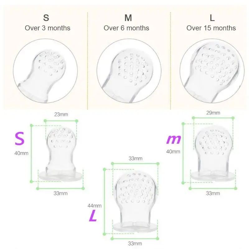 Портативный Детская пустышка Младенцы свежая еда ниппельная кормушка инструмент Детские приспособление с сеточкой для кормления детей