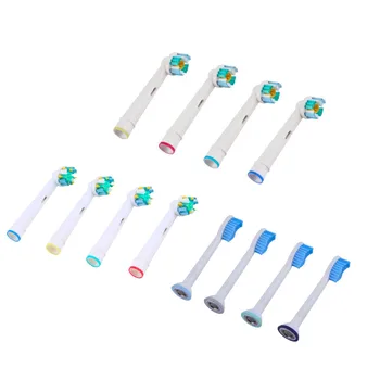 

4pcs/Set Electric Toothbrush Heads Electric Toothbrush Heads Replacement Soft-bristled 4 Colors Universal Bathroom