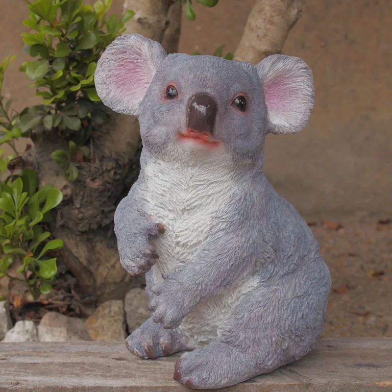 

house and home Landscape gardening resin craftwork The koala tree decorate The simulation animal ornament miniature garden