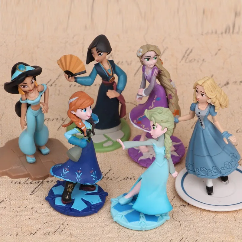 Экшн фигурки героев мультфильма Золушка 10 см 6 шт./лот|toys for|toys for kidsfigure toy |