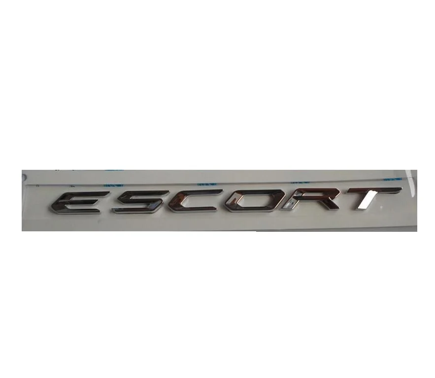 

" ESCORT " Chrome ABS Car Trunk Rear Number Letters Badge Emblem Decal Sticker for Ford ESCORT