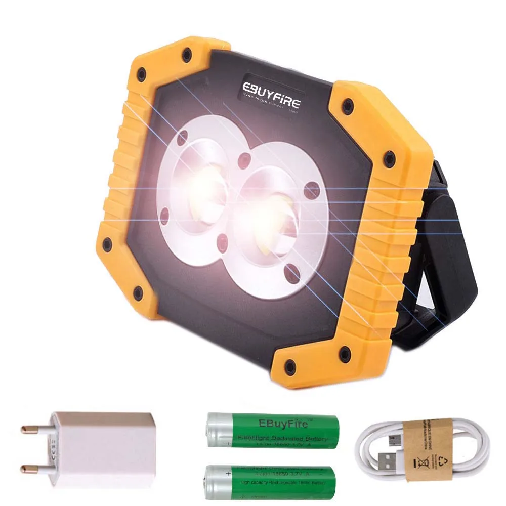 

Portable LED Flashlight COB Work Light Floodlight Searchlight Waterproof USB Rechargeable Power Bank For outdoor lighting