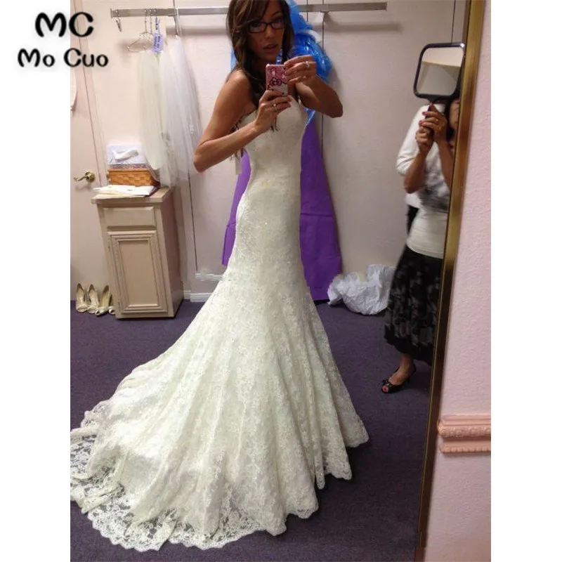 Vestido-de-Noiva-New-Arrival-Lace-Sheath-Wedding-Dresses-Beading-Belt-Sexy-Bridal-Gowns-2017-Court (2)