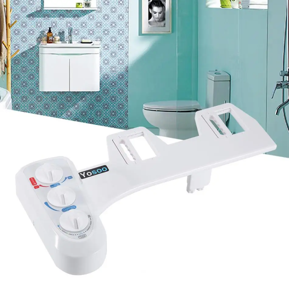 Quality stainless parts Hot/Cold Bidet Self Cleaning Dual Nozzle Toilet Attachment Spray Fush/Dual nozzles Non-Electric Bathroom Quality stainless parts Hot/Cold Bidet Self Cleaning Dual Nozzle Toilet Attachment Spray Fush/Dual nozzles Non-Electric Bathroom