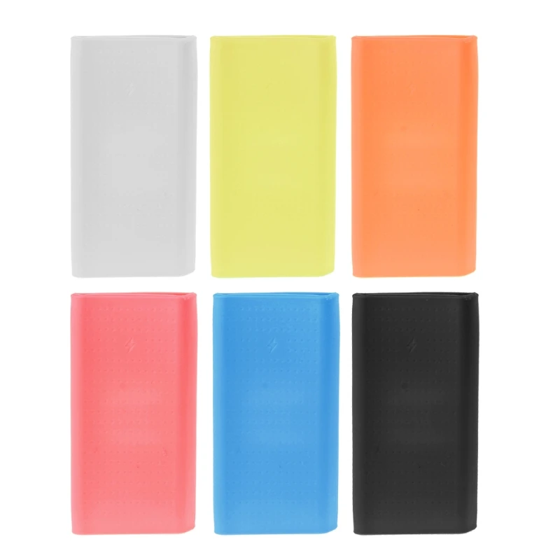 

OOTDTY Anti-slip Silicone Rubber Case Cover For Xiaomi Power Bank 2 20000 mAh Protector