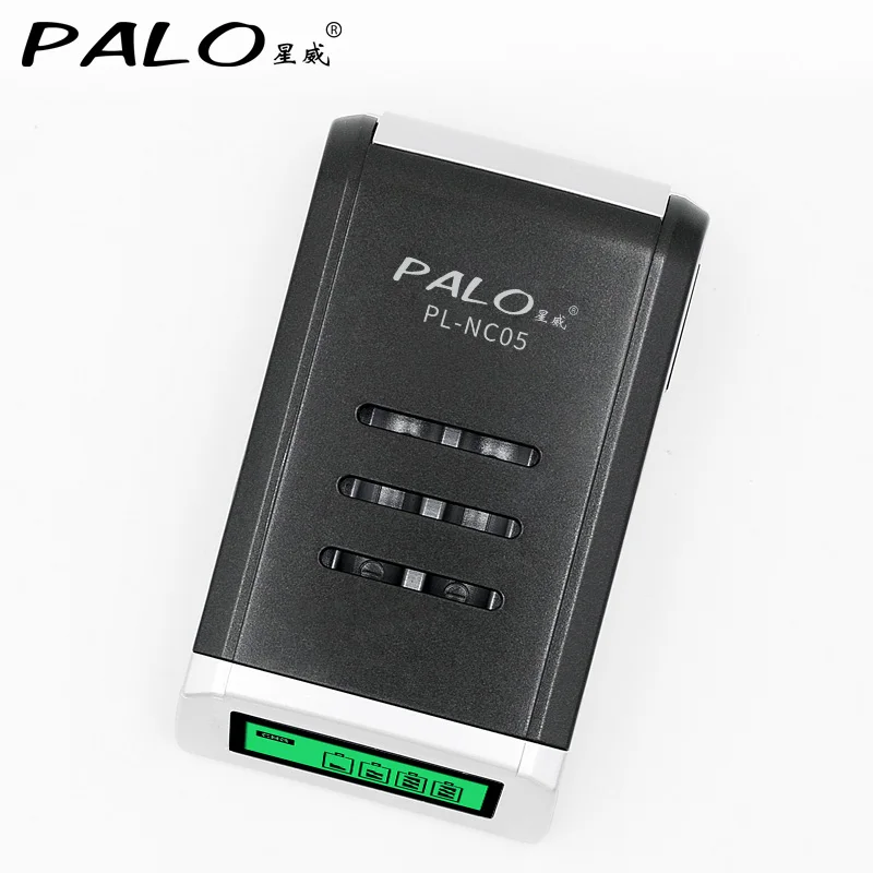 PALO 4 слота ЖК-дисплей Смарт Быстрая зарядка интеллектуальное зарядное устройство для батареи AA/AAA NiCd NiMh аккумуляторы