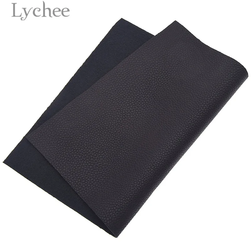 Lychee Life 21x29 см A4 личи искусственная кожа ткань сплошной цвет Замша Синтетическая Кожа DIY швейный материал для сумок одежды - Цвет: 1