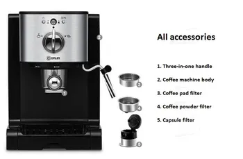 

Italian coffee machine semi-automatic household and commercial capsule steam coffee maker