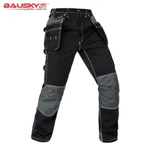 Men Working Pants Multi Functional Pockets Wear-resistance Workwear trousers High quality Work Mechanic Repair Mens Cargo Pants