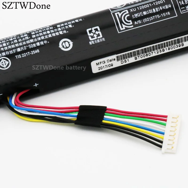 SZTWDone AL15A32 Аккумулятор для ноутбука ACER Aspire E5 422G 472G 473G 522G 532G 573G 722G V3 574G 422 472|battery for acer