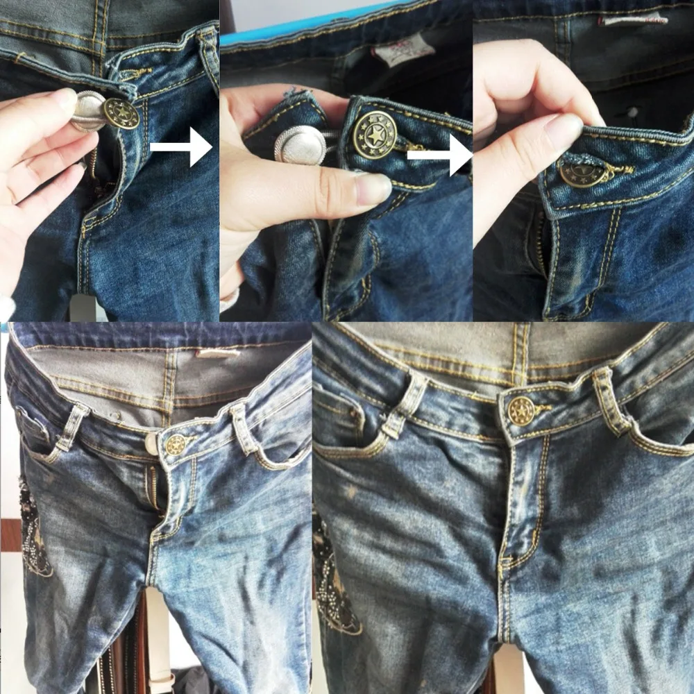 Ajustement Parfait Bouton ajouter un pouce à toute Jeans Pantalon à la taille en quelques secondes Jeans Bouton