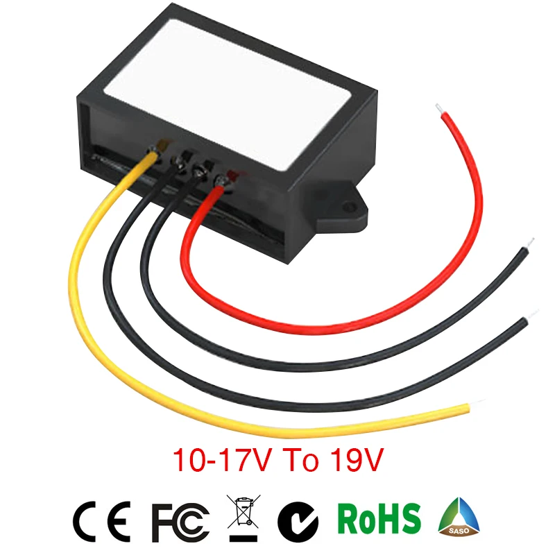 

DC-DC 12V(10-17V) to 19V Step Up Boost Converter 1A