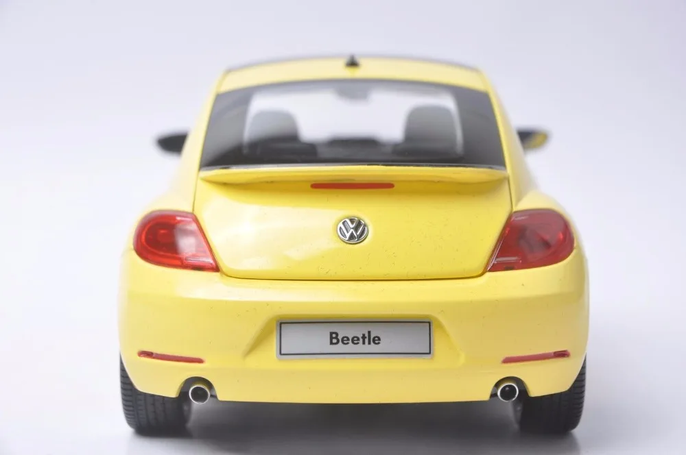 1:18 литья под давлением модели для Volkswagen VW Beetle желтый микролитражка сплав игрушечный автомобиль миниатюрный коллекция подарок