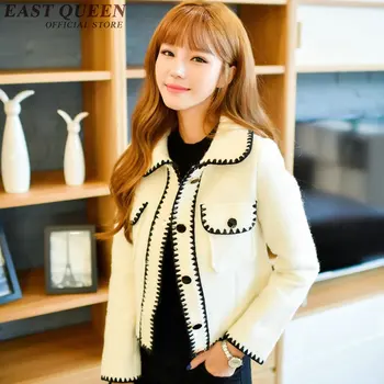 

New Arrival bomber jacket women long sleeve jacket elegant ladies solid color turn down collar OL basic outwear AA1842 Q