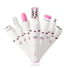 7 In 1 Ear Nose Hair Beard Eyebrow Rechargeable Women Electric Trimmer Hair Remover Device Lady Epilator Skin Care Tool Newest