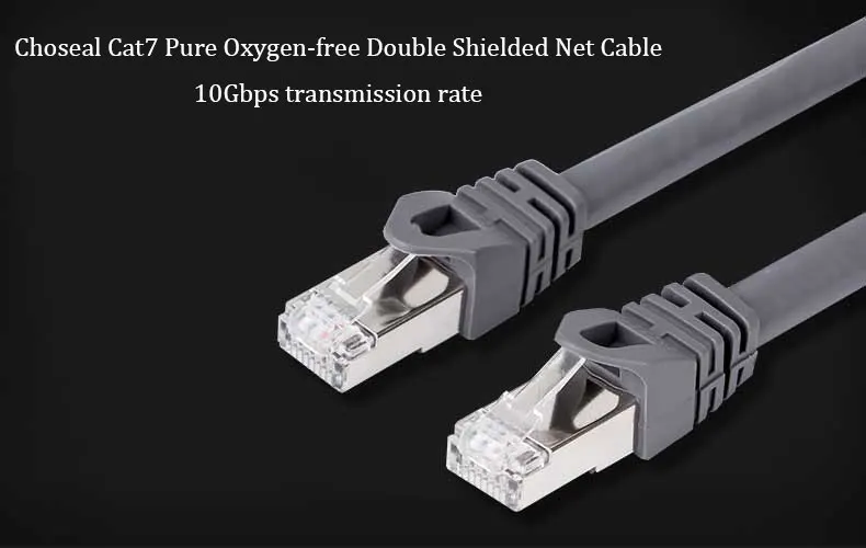 CHOSEAL Cat 7 Ethernet Cable RJ45 Cat7 Lan Network Cable 10Gbps (1)