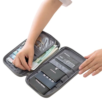 

New Waterproof Multi-Function Travel Wallet Air Tickets Passport Holder Credit Card Package ID Document Memory Card Storage Pack