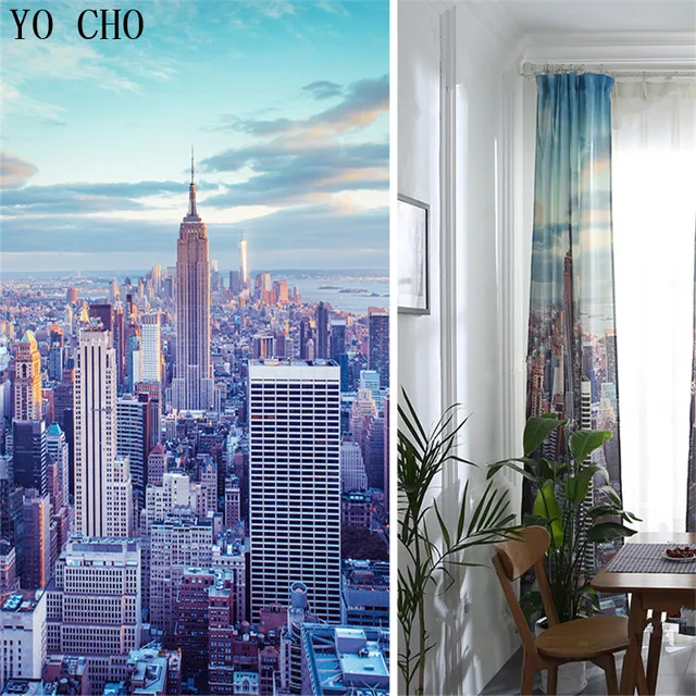 YO CHO Moderne Empire State Building 3d rideau occultant für ... YO CHO Moderne Empire State Building 3d rideau occultant für ...