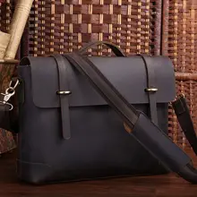 Augus кожаная классическая деловая сумка модная и прочная офисная сумка с большой частью мужская сумка 7082R-1