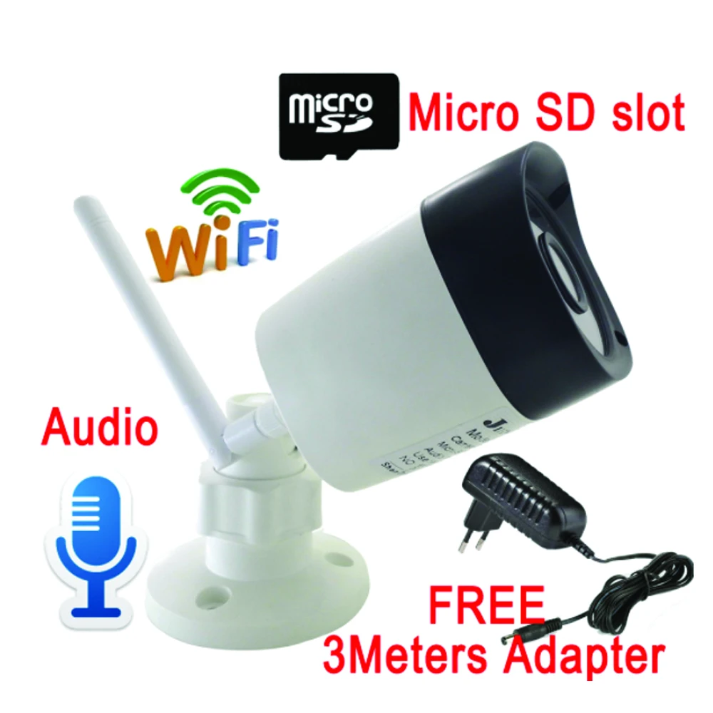 

1080P 960P 720P WiFi IP Camera Wireless Gun Inside and Outside Baby Monitoring Camera with SD Card Slot Security Audio Video