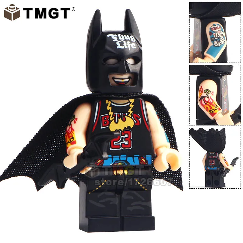 

TMGT Building Blocks Single Sale Bruce Wayne Batman DC Super Hero Detective Comics The Dark Knight Children Gift