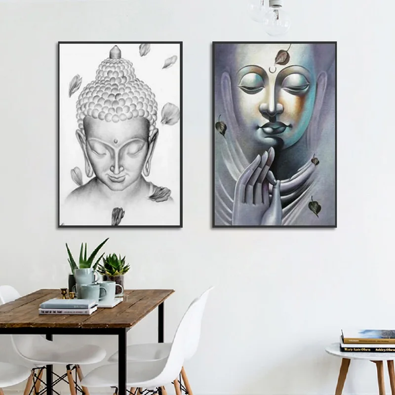 

Home Decoration Wall Modular Canvas Hd Prints Buddha Statue Artwork Painting Modern Nordic Style Poster Pictures For Living Room