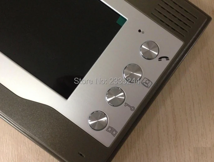 ZHUDELE 4 квартирный 7 дюймовый ЖК монитор RFID + passowrd 700 TV ИК камера видеодомофон