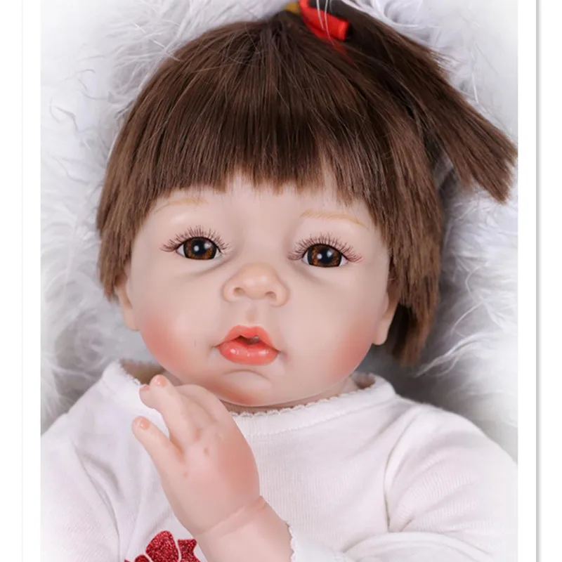 

Cute Newborn Doll Real Reborn Babies Toys for Girl's Gift,20 Inch Silicone Reborn Baby Dolls with Clothes