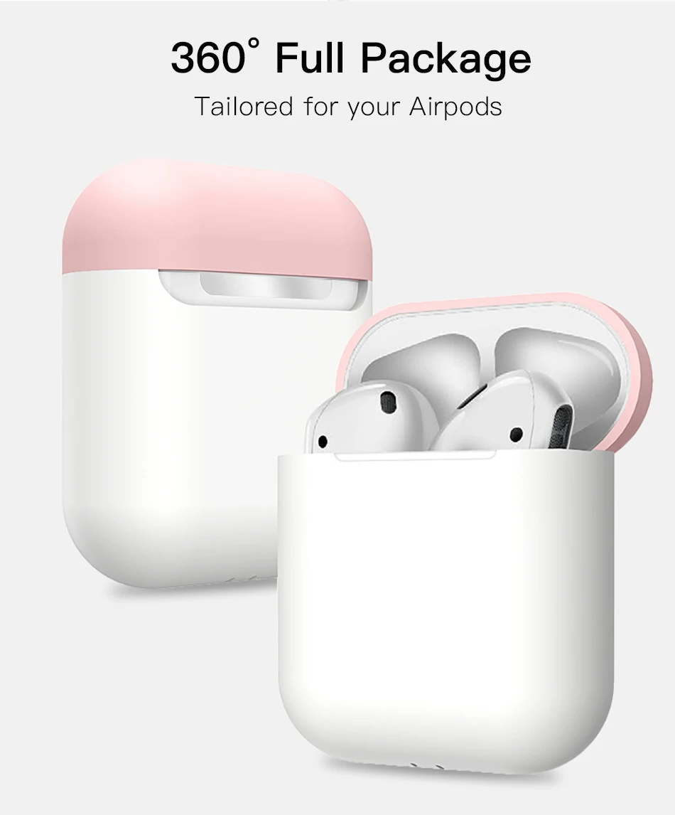 !ACCEZZ Cute TPU For AirPod 1 2 Case Wireless Earphone Funda Cover Headset Accessories For Apple AirPods Headphone Stitching Bag (9)