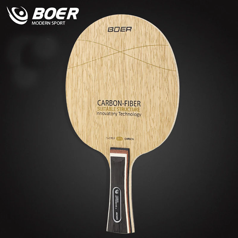 جديد 7 طبقات الكربون الألياف Basewood الهجين المواد تنس طاولة شفرة خفيفة الوزن غير نطاط الطابق الهواة عالية مستوى مضرب