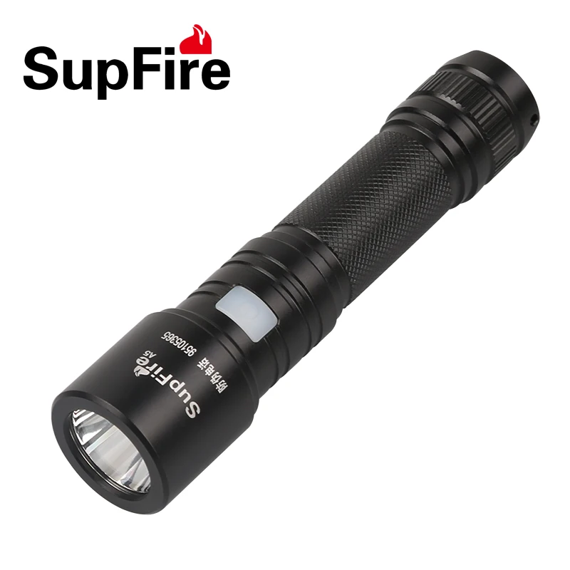 Supfire A5 CREE XML T6 светодиодный фонарик Lanternas 700 люмен Масштабирование факел поиск свет один факел 18650 Батарея