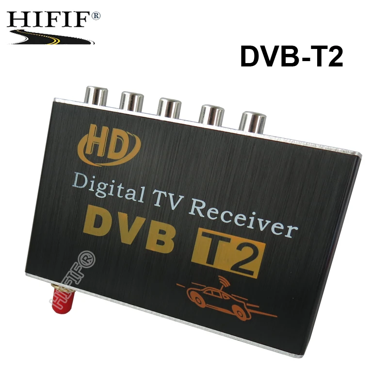 Мобильный цифровой автомобильный DVB T2 HD 1080P внешний Автомобильный тюнер 100 км/ч ТВ