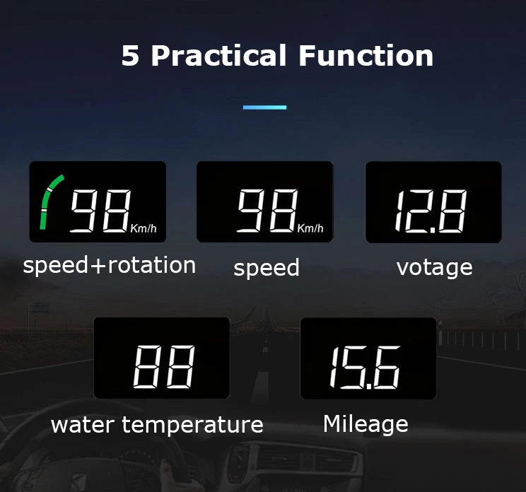 GEYIREN hud c200 Hud Дисплей автомобиля км/ч MPH Авто Электроника лучше, чем A100s OBD2 Hud лобовое стекло проектор дисплей автомобиля