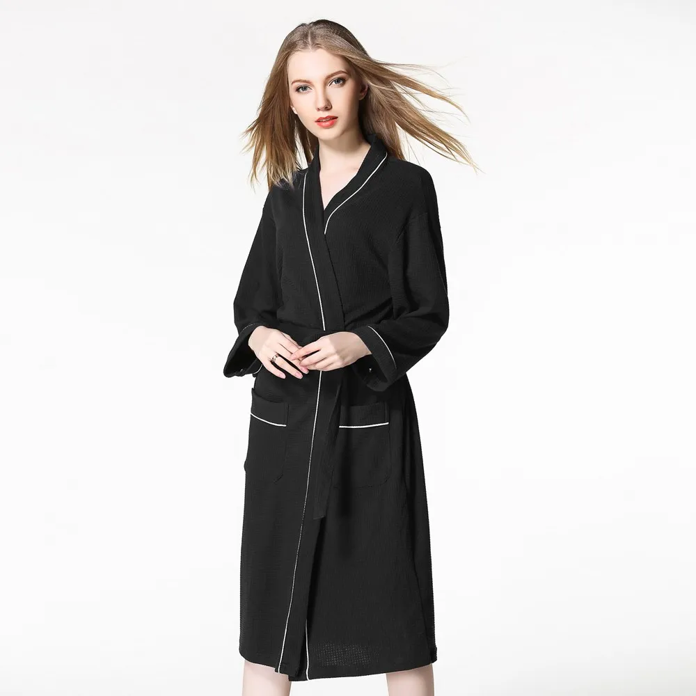 Buy Winter Women Robes Nightwear Bathrobe Long Robe Soft Belt Negligee Dress
