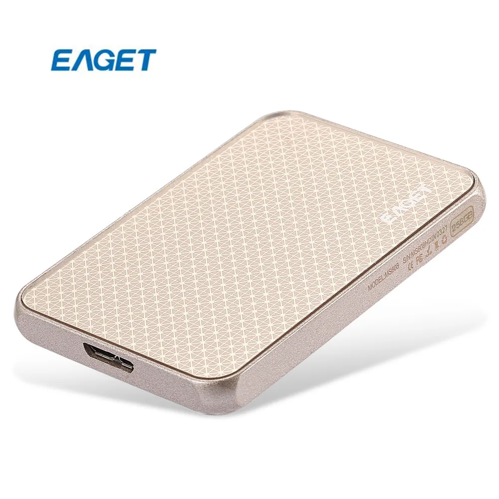 

EAGET MS608 USB3.0 External Solid State Drive SSD 256GB High Writing And Reading Speed Mobile HDD For Desktop And Laptop PC