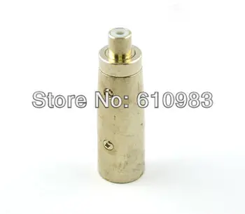 

5 pcs/lot 3 pin XLR Plug to Mono RCA Jack Phono Adapter connector nickelplated